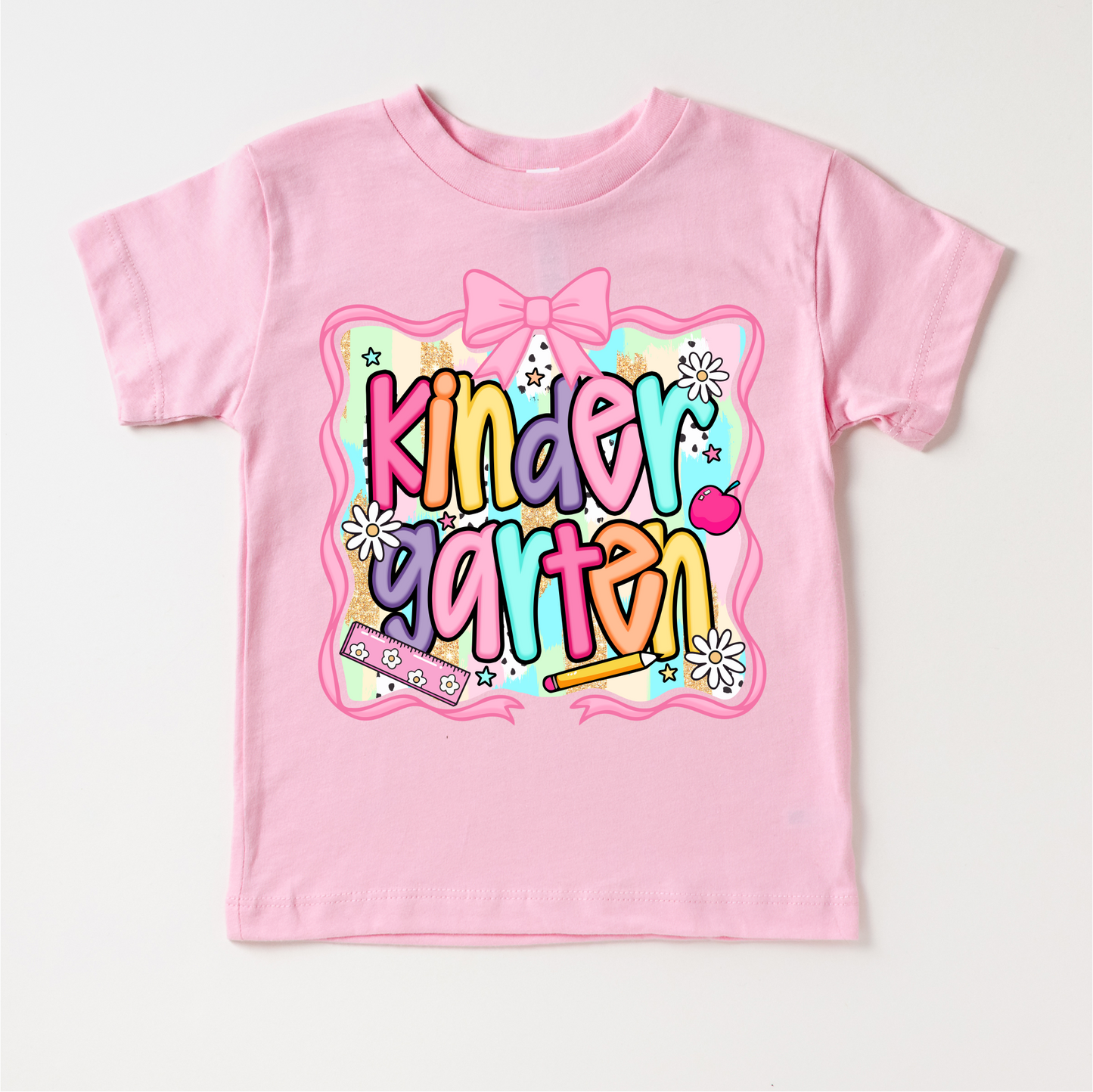 Girls Kindergarten School Shirt - Back To School Tee