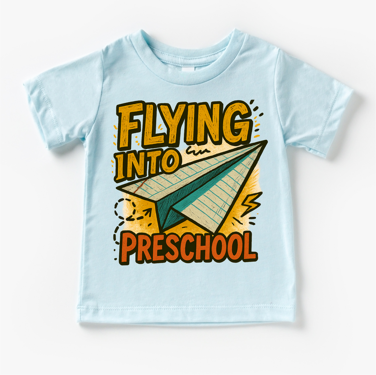 Flying Into Preschool Back To School Shirt | First Day Of School Tee