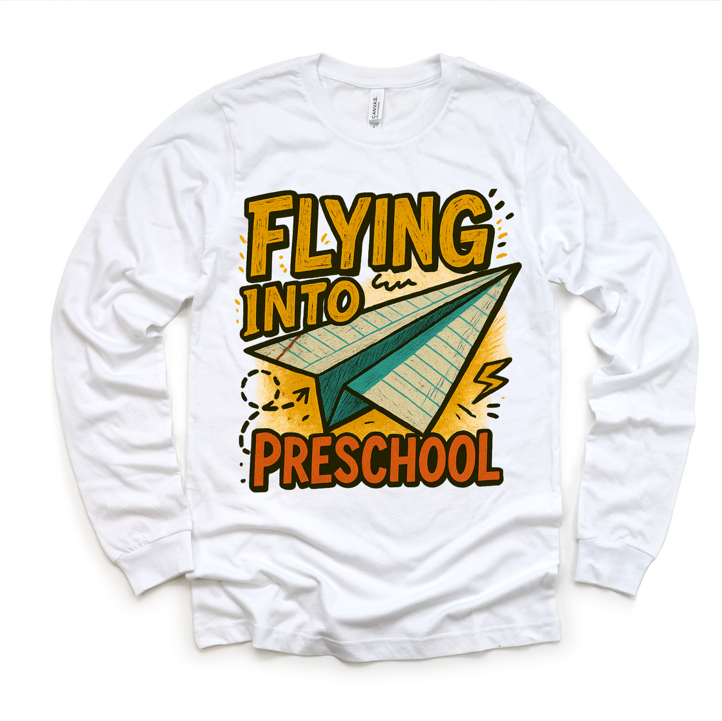 Flying Into Preschool Back To School Shirt | First Day Of School Tee