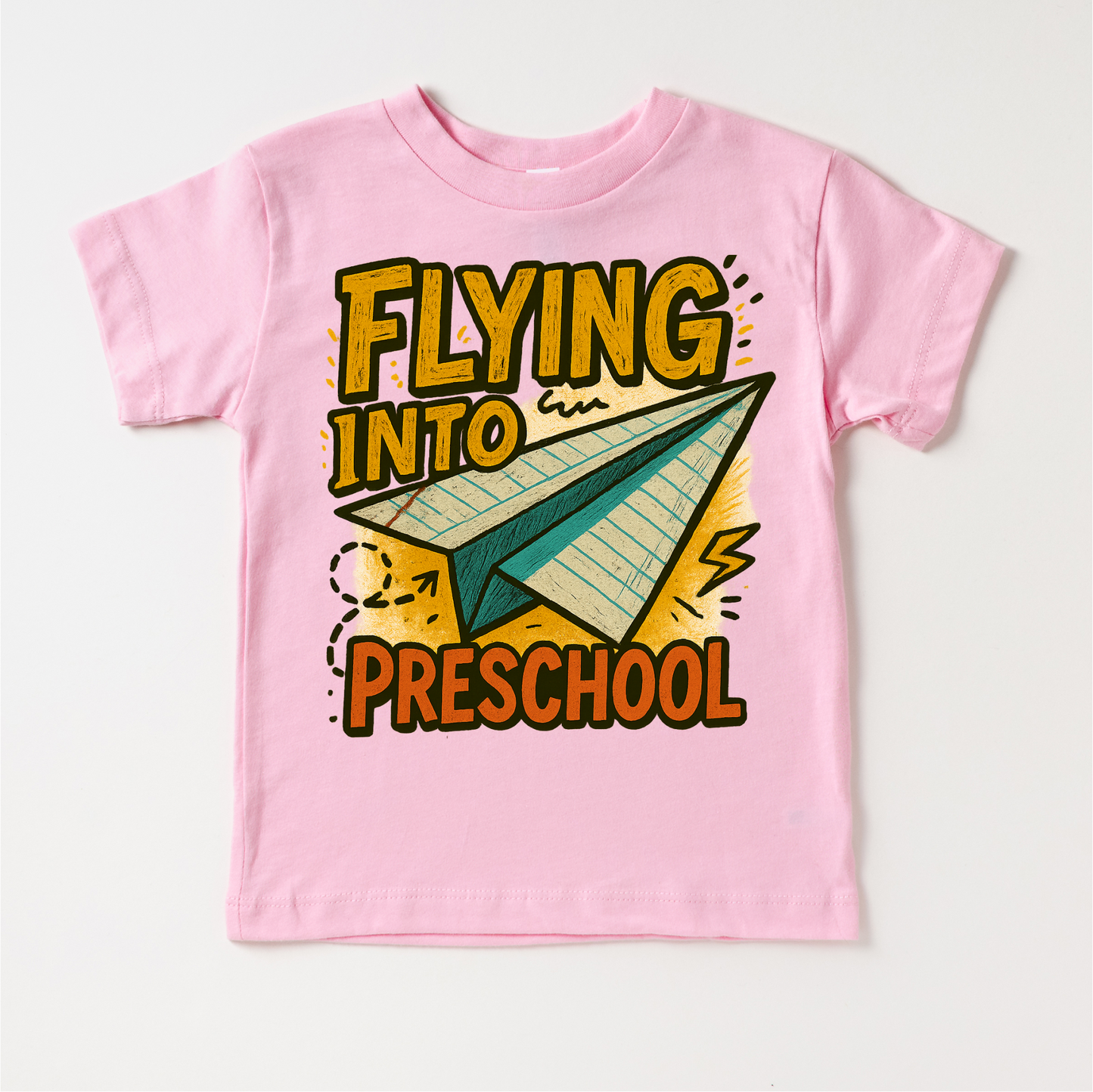 Flying Into Preschool Back To School Shirt | First Day Of School Tee