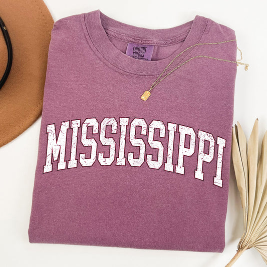 Mississippi, Football, Sports, Game Day, Big Game, Touchdown, Tailgate Party, University, College, State Tshirt Comfort Colors T-Shirt
