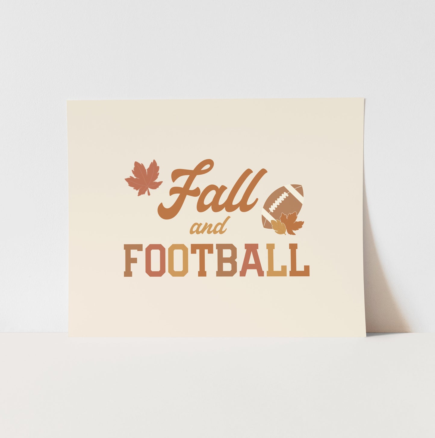 Fall and Football Art Print