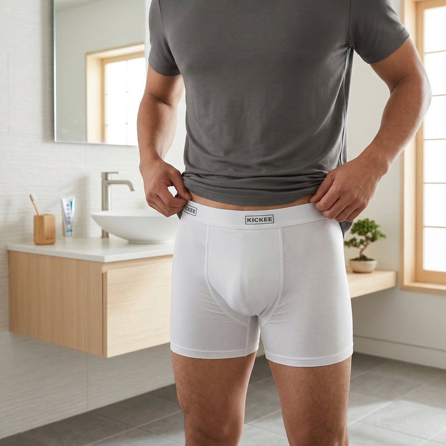 Men's Boxer Brief in Natural