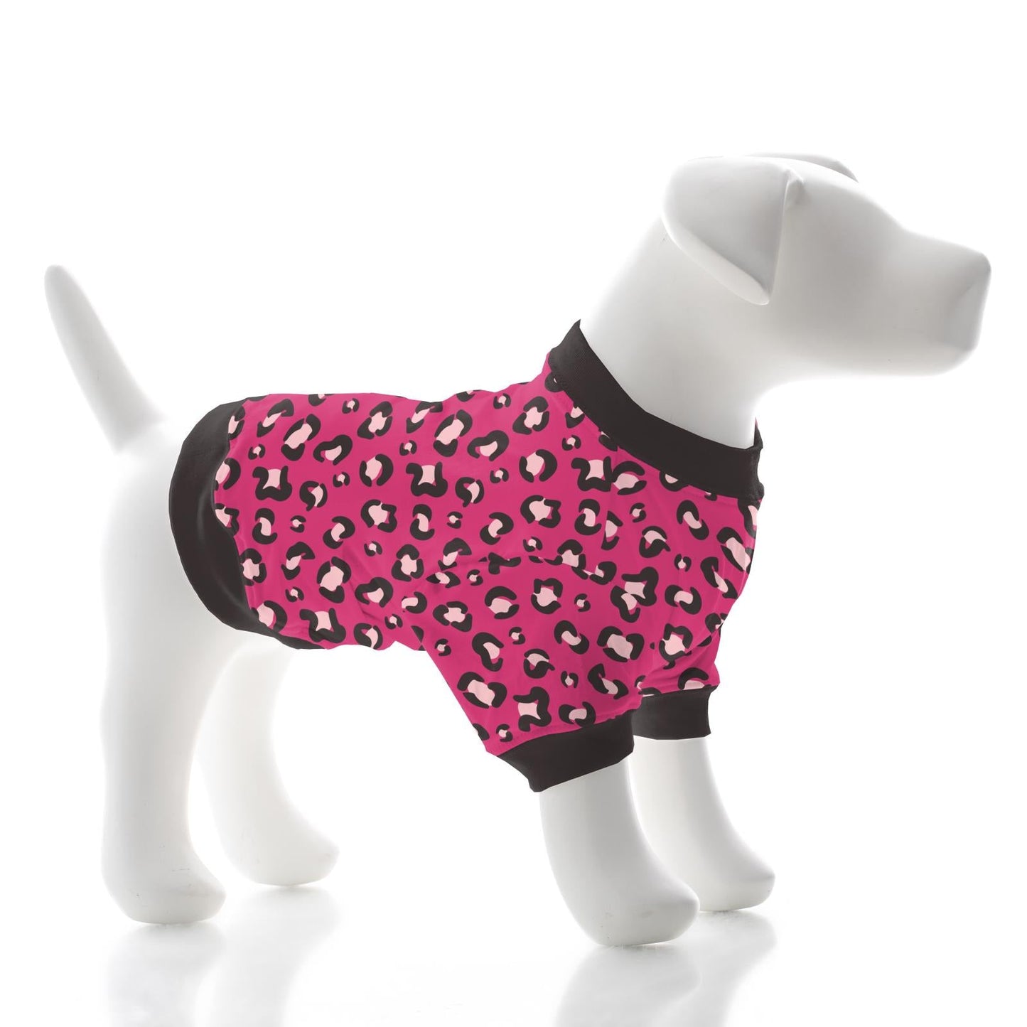 Print Fleece Dog Tee in Calypso Cheetah Print