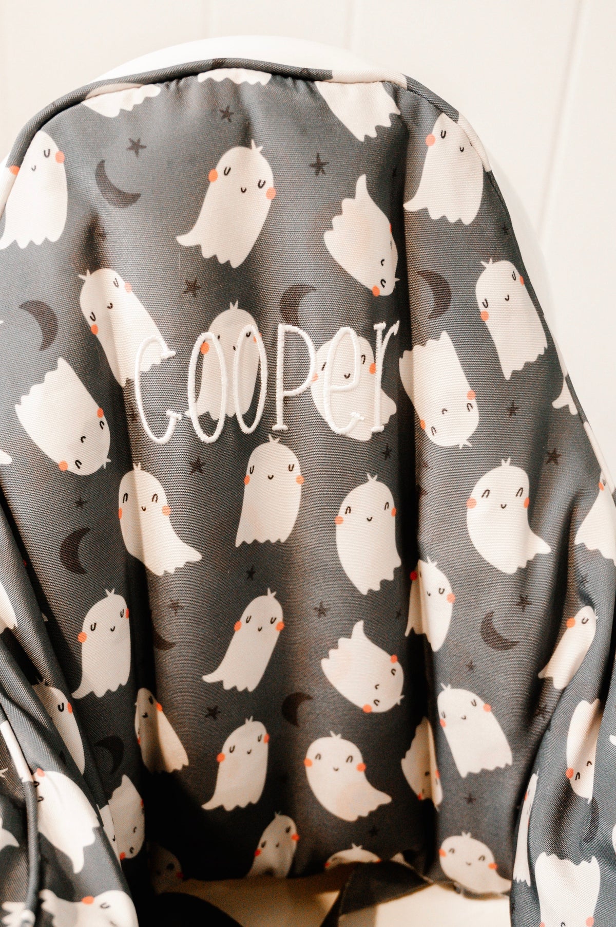Black Ghost Print IKEA Antilop Cushion Cover