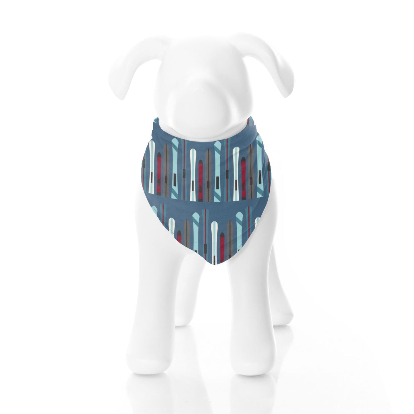 Print Dog Bandana in Twilight Skis