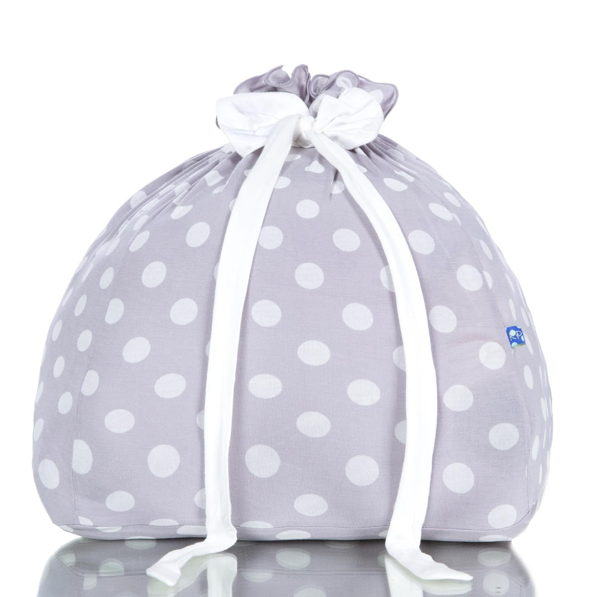 Large Overnight Bag in Feather with Natural Dot