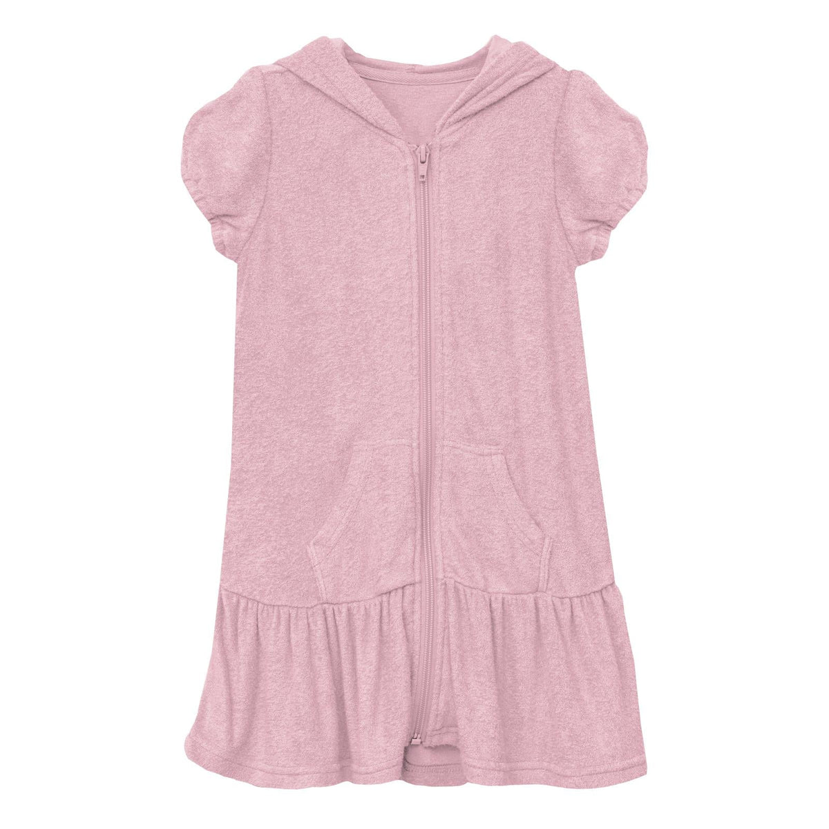 Terry Ruffle Swim Cover-Up in Cake Pop