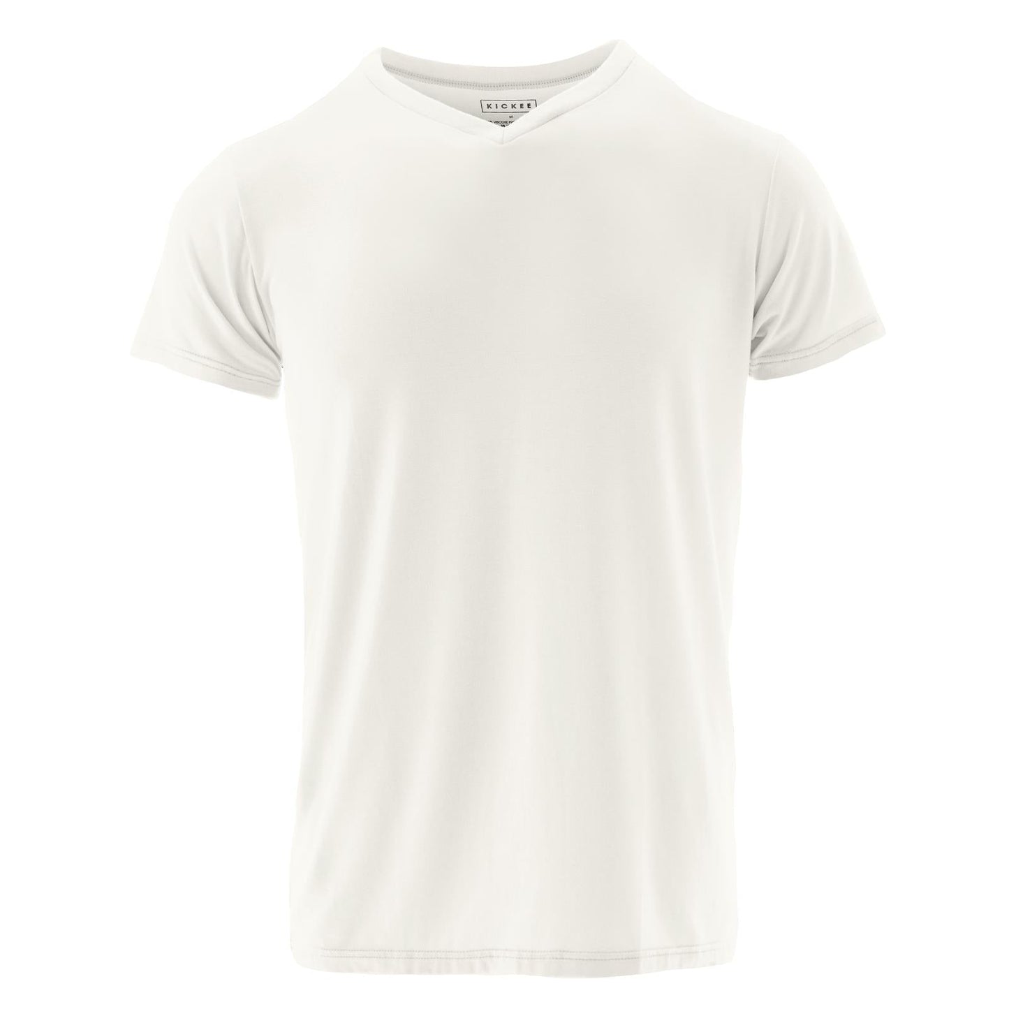 Men's Short Sleeve V-Neck Tee in Natural