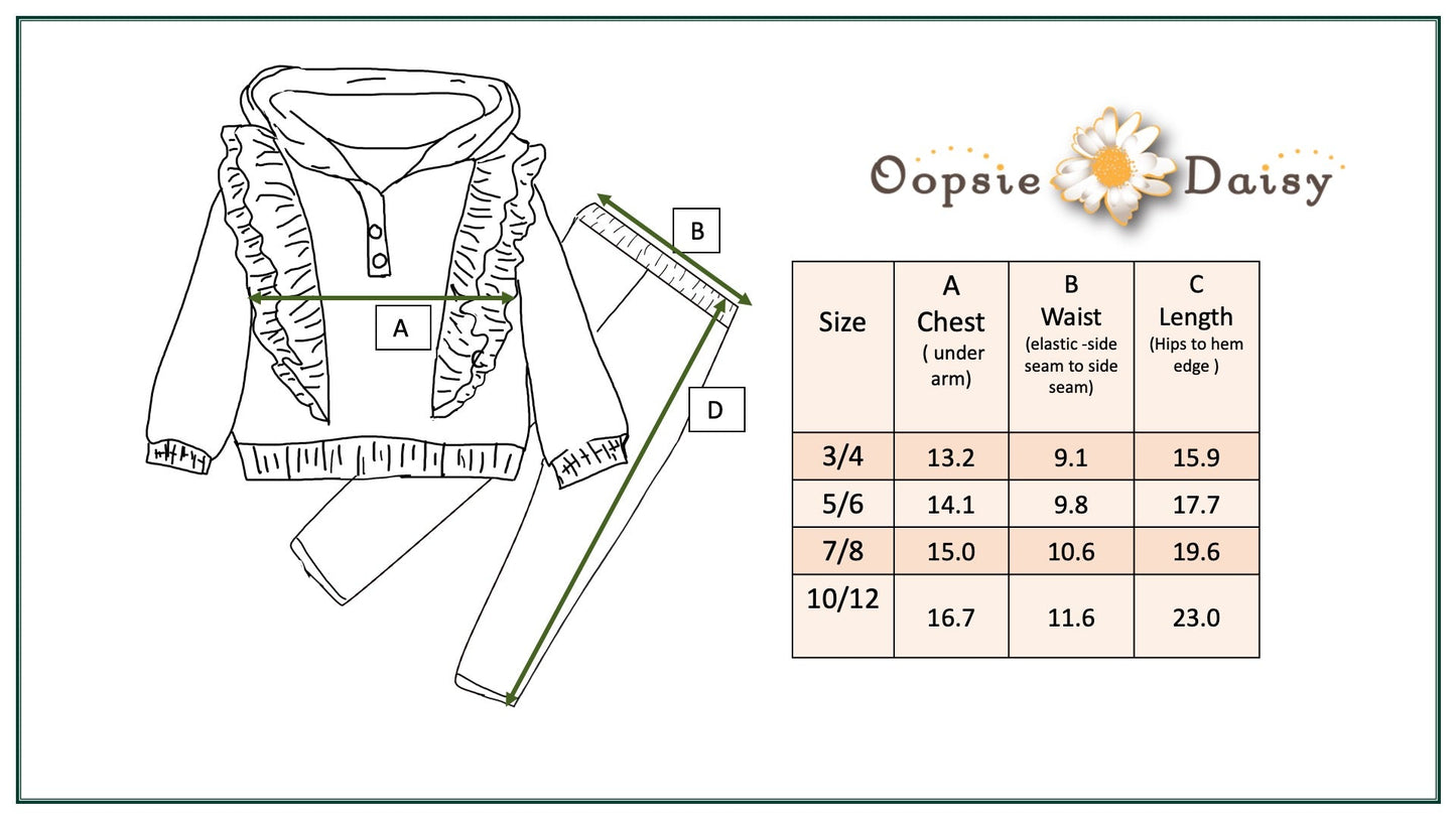 Sage Ruffle Hoodie Set