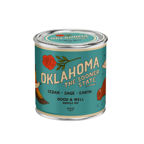 Oklahoma State Candle