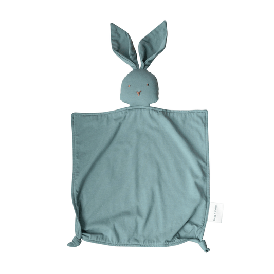 Organic Cotton Bunny Lovey – Basil Green