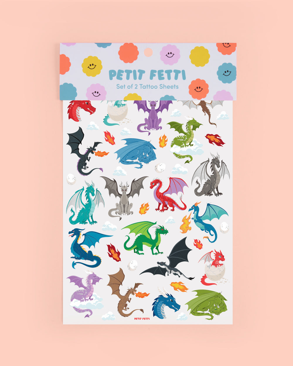 Fire Breather Tats - 60 foil temporary tattoos