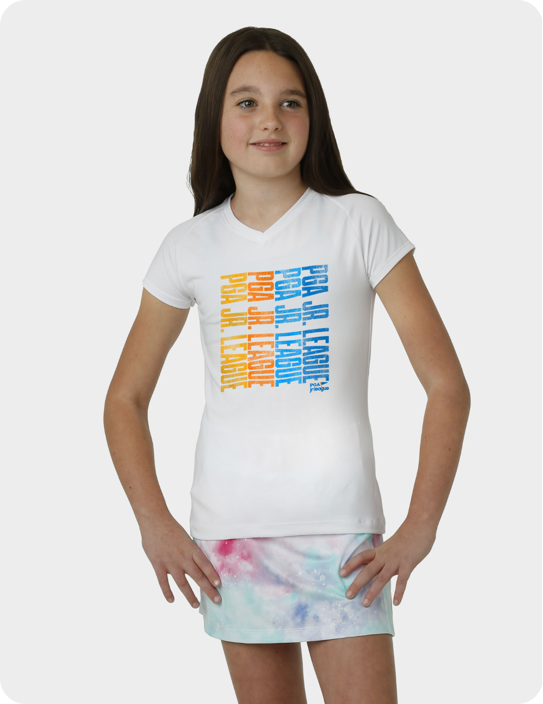 PGA Jr. League Girls' V-Neck T-Shirt