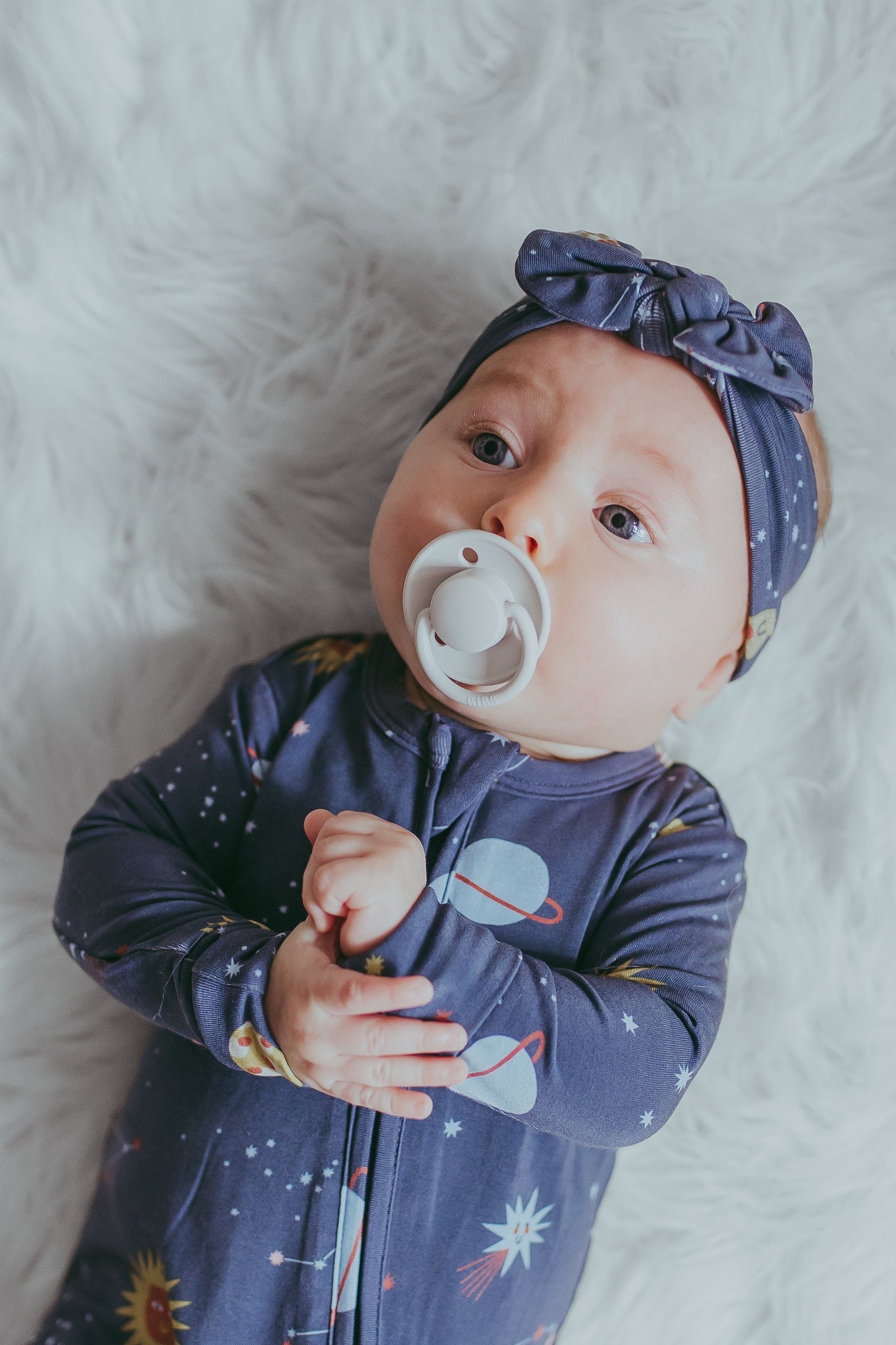 "Baby, You're a Star" Headband - Navy