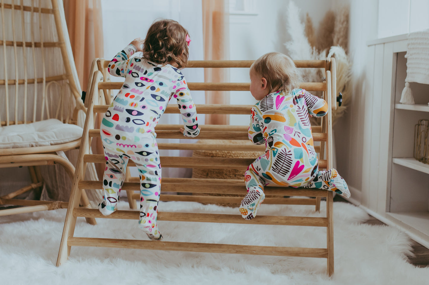 "Adorable Abstracts One-Peaz™ Footies - Nature