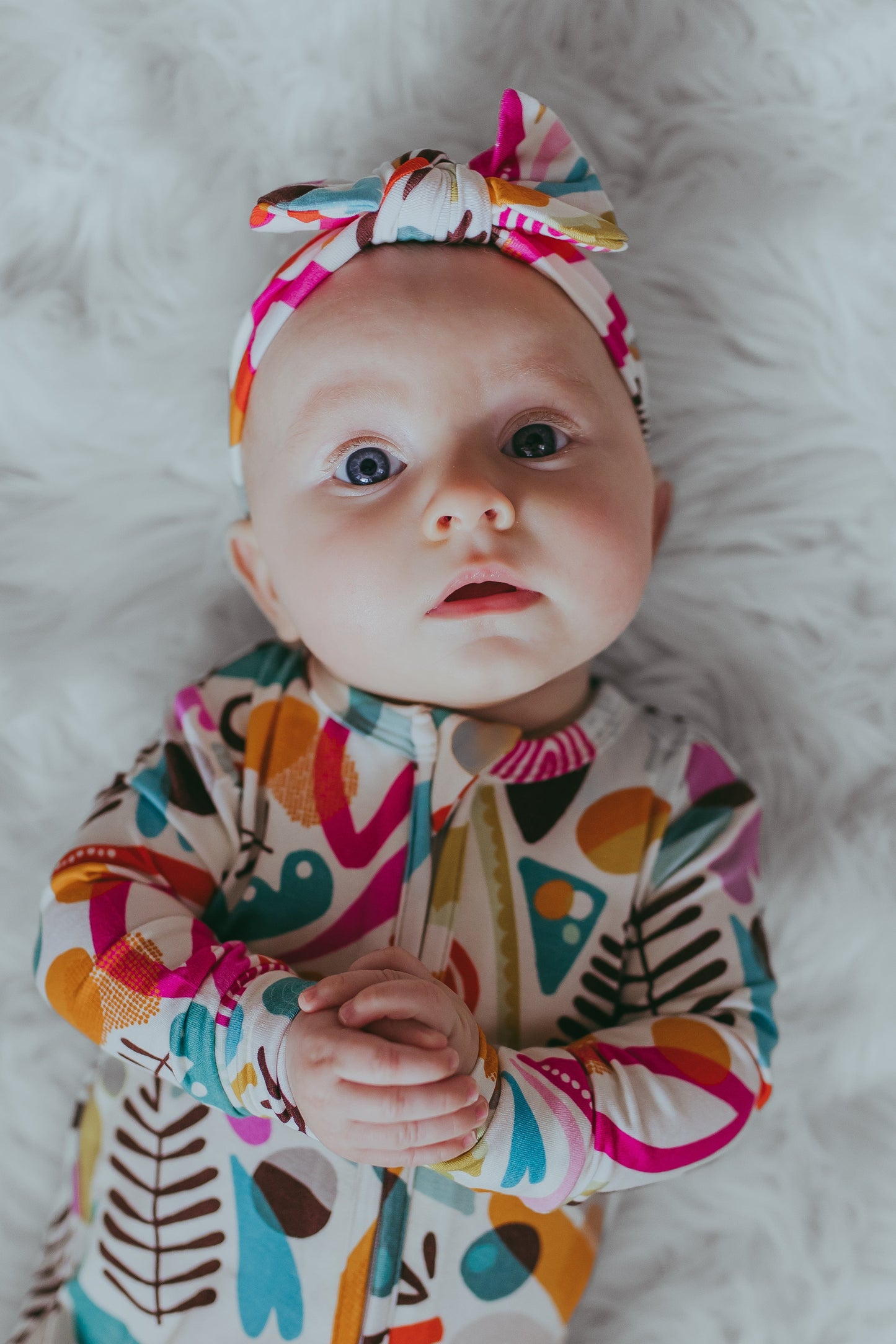 "Adorable Abstracts One-Peaz™ Footies - Nature