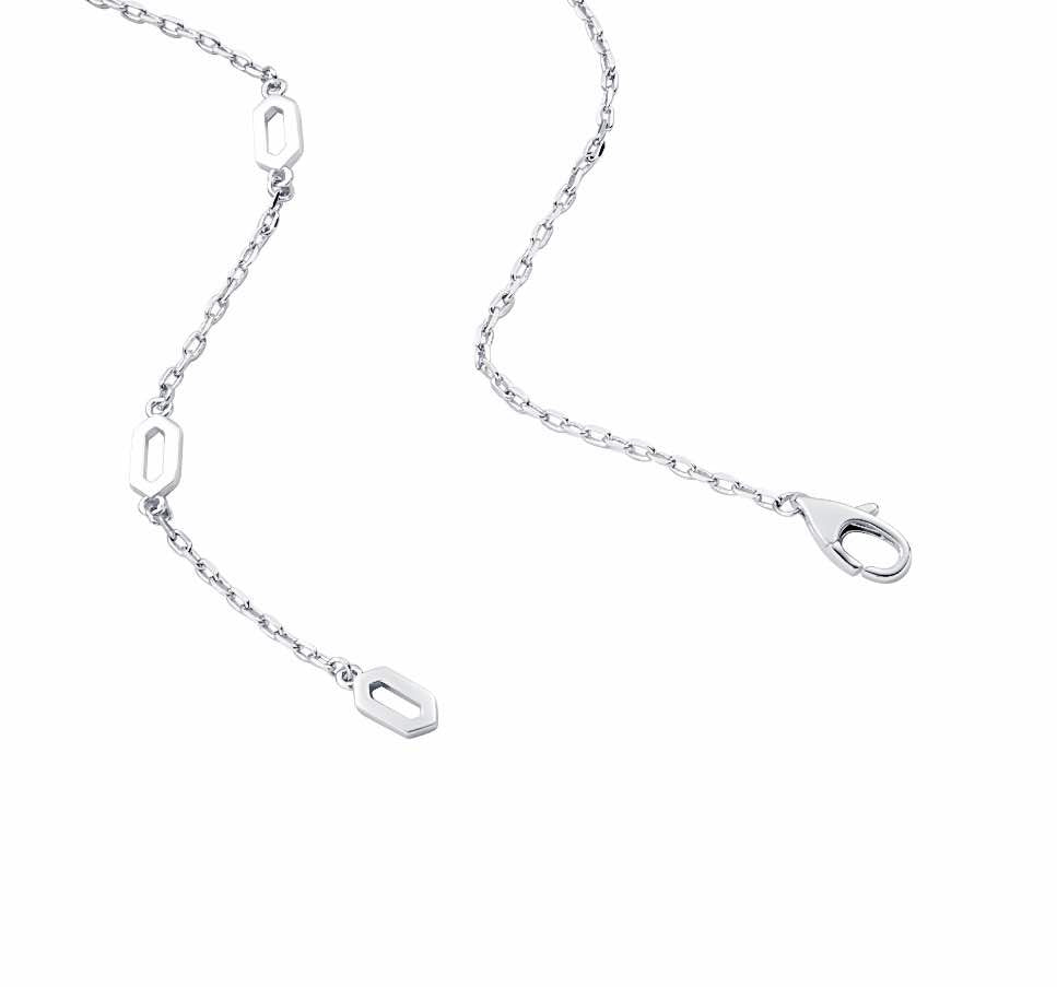 PT307W B.Tiff Pavé Viper Pendant Necklace