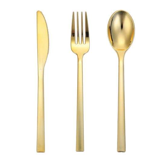 Gold Disposable Utensil Set (30 ct)
