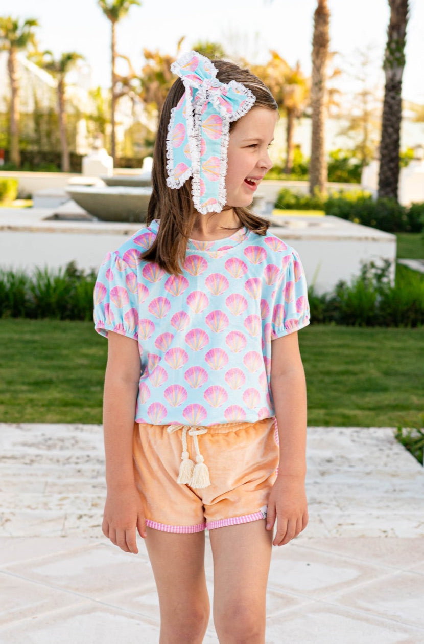 Serene Seashell Shirt & Short Set