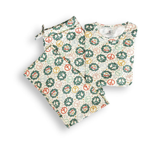 MEN'S PAJAMA SET- Christmas Peace
