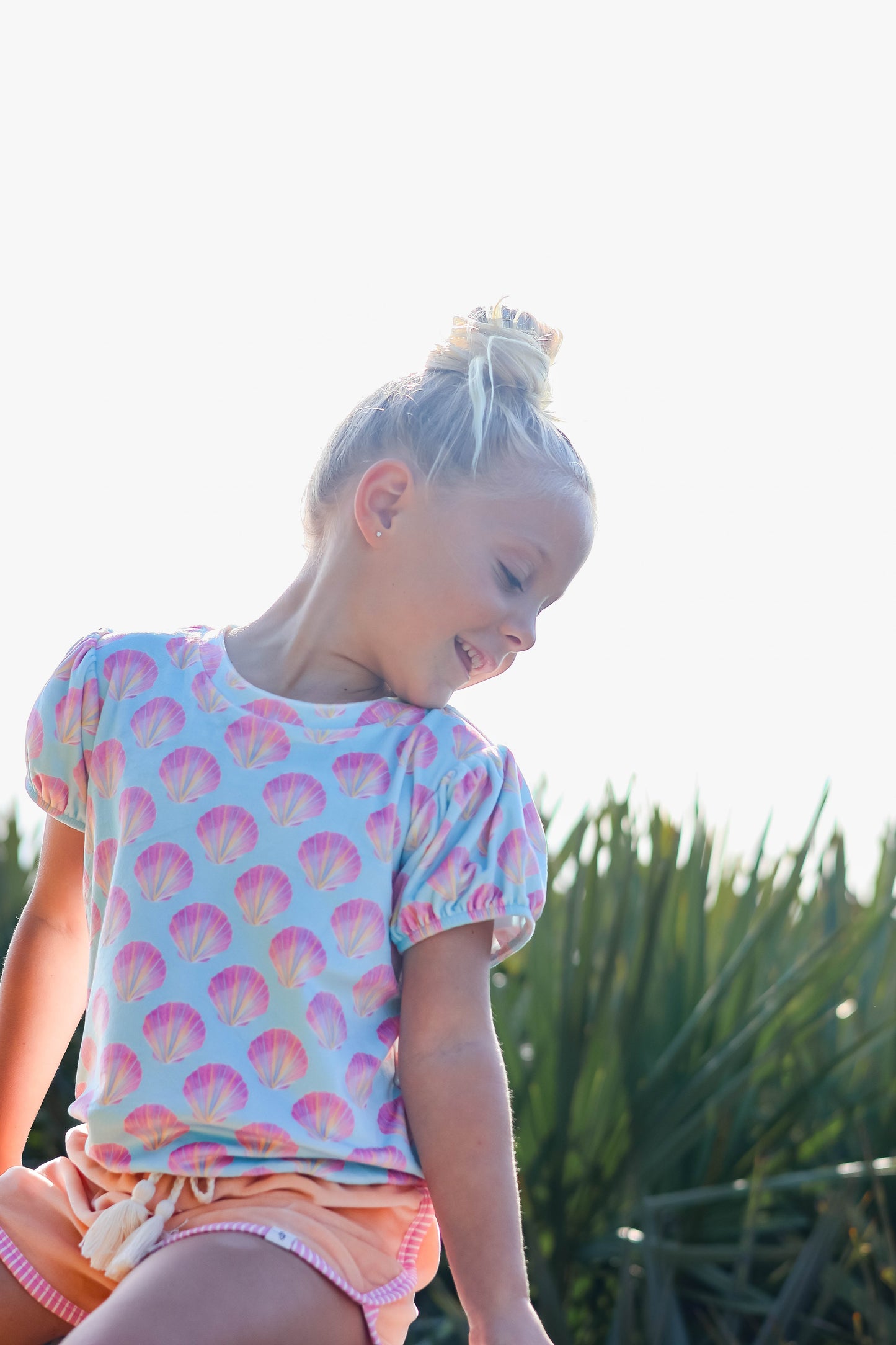 Serene Seashell Shirt & Short Set