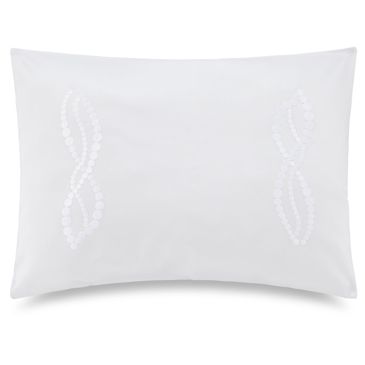 Embroidered Pillowcase - Platinum Pearl Ropes