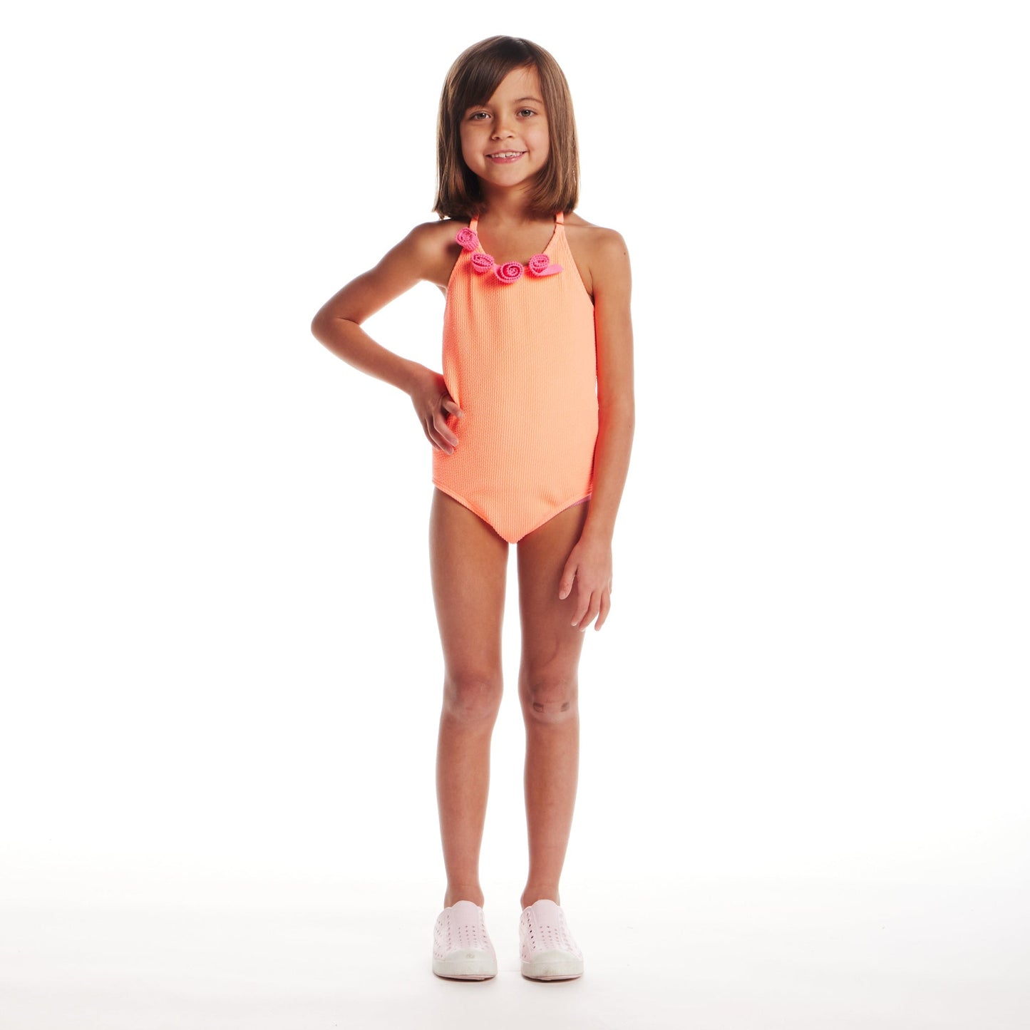 Kids (2-6x) One Piece Swim Suit | Orange