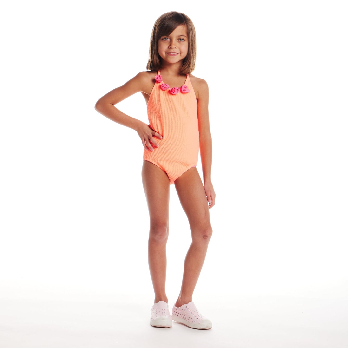 Kids (2-6x) One Piece Swim Suit | Orange