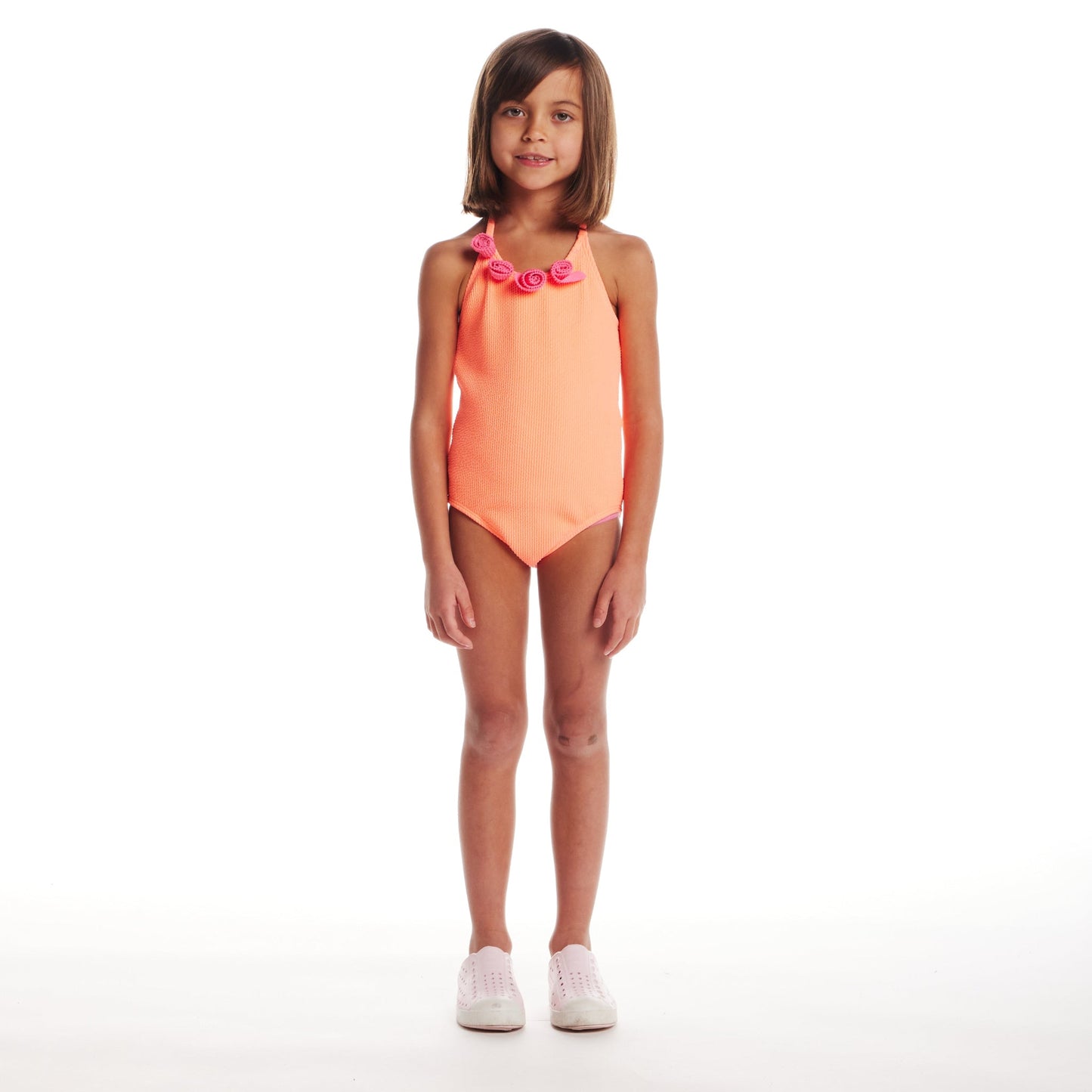 Kids (2-6x) One Piece Swim Suit | Orange
