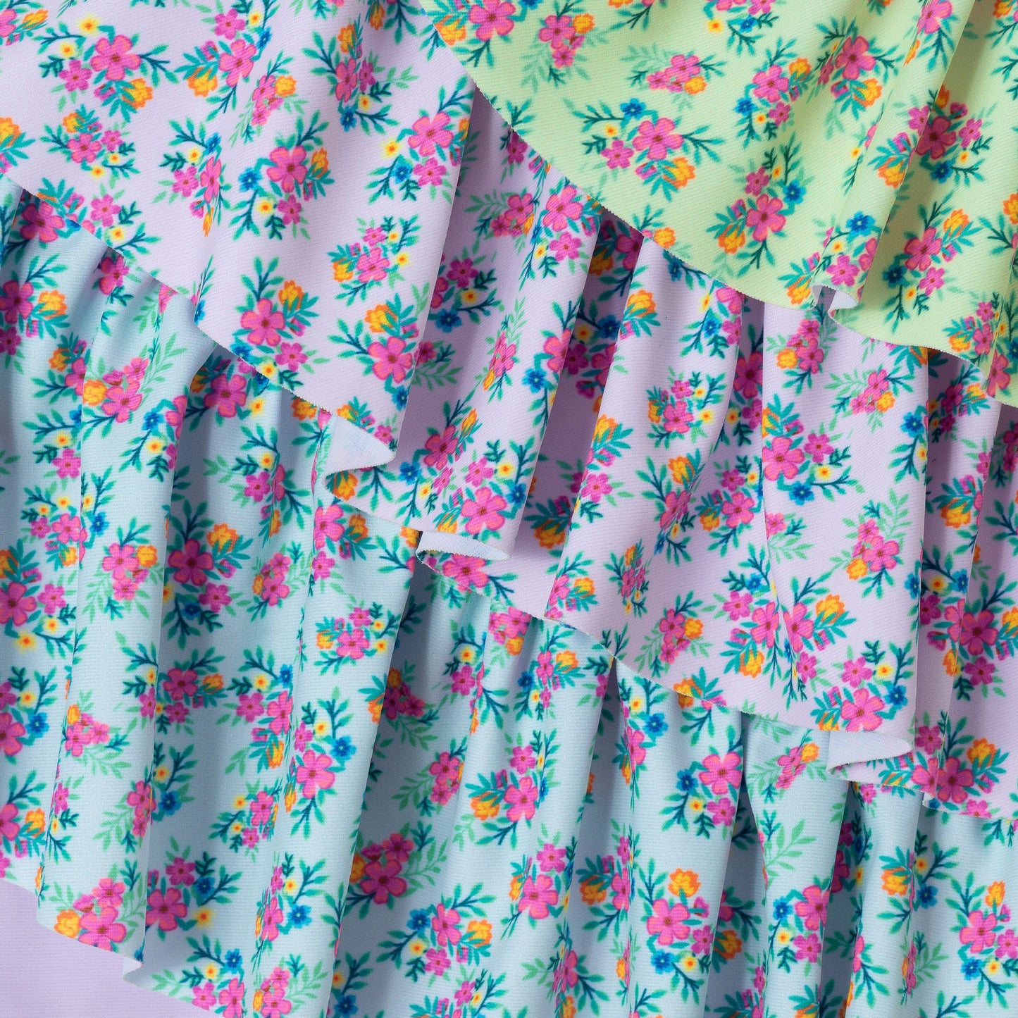 Kids (2-7) One Piece Swim Suit | Pink Floral