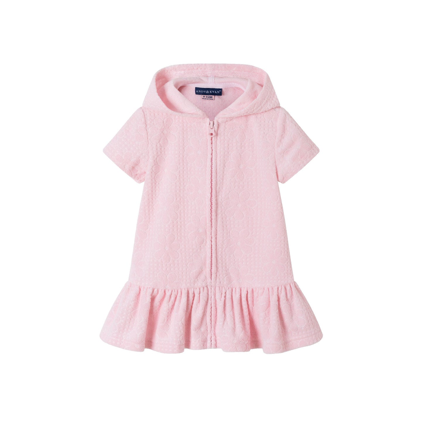 Infant (0-24M) Hooded French Terry Cover Up | Pink Floral