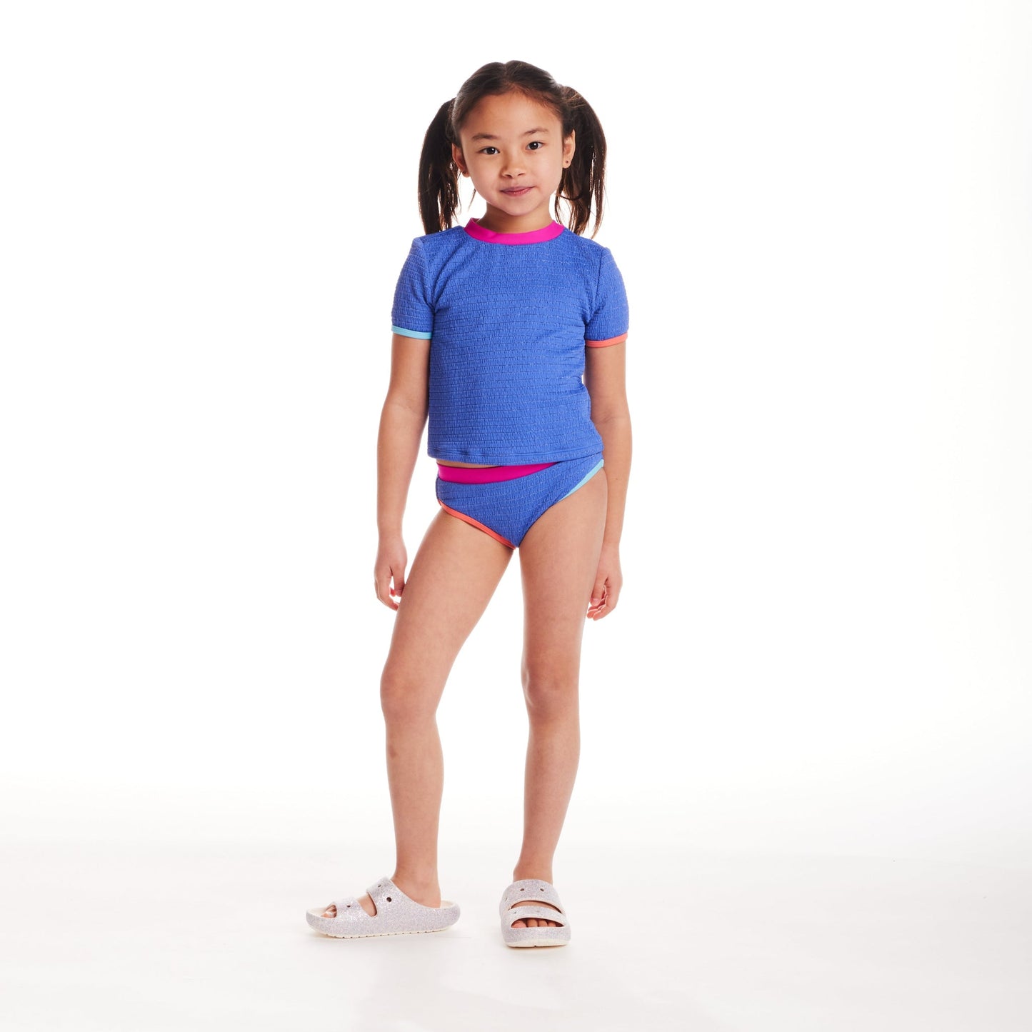 Kids (2-6x) Short Sleeve Rashguard Set | Cobalt Blue
