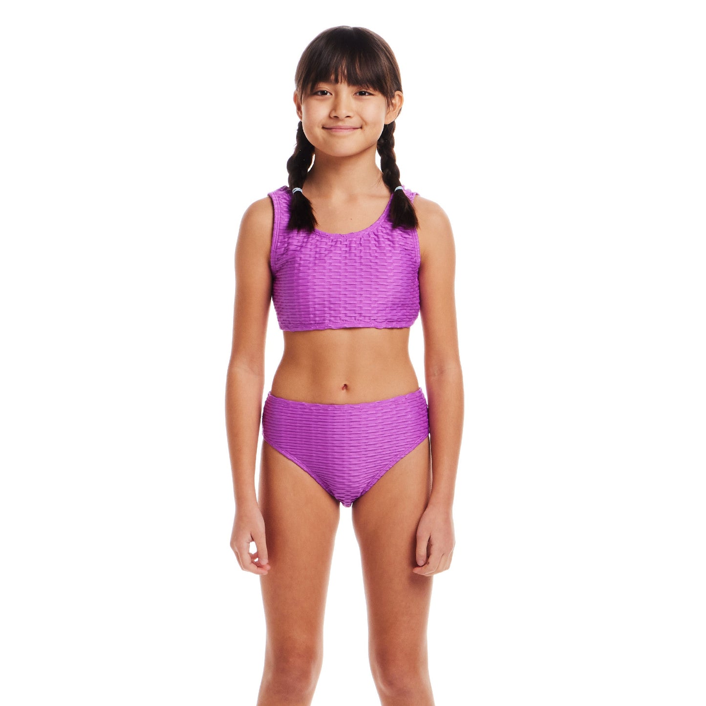 Kids (7-16) Two Piece Swim Suit | Purple