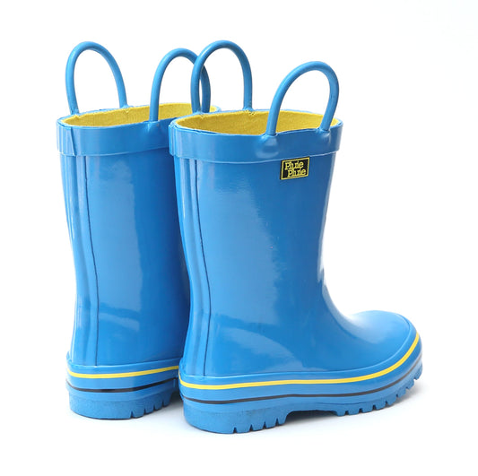 Solid Blue Rain Boot