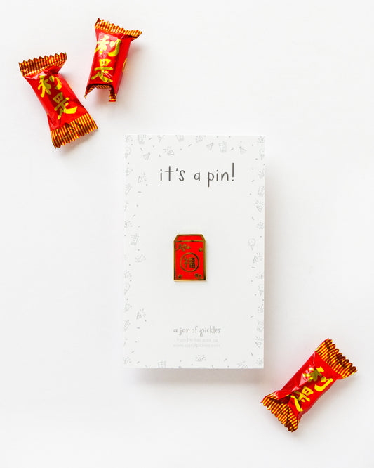Lunar New Year Lucky Red Envelope Pin