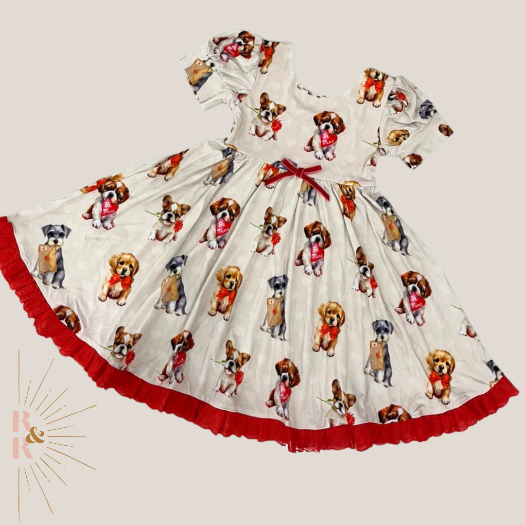 Puppy Love Lace Trimmed Twirl