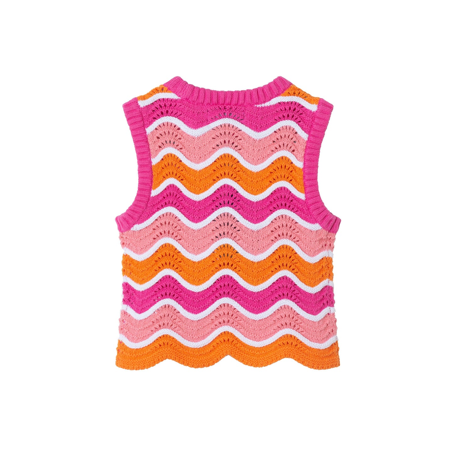 Kids (2-6x) Crochet Scallop Top & Short Set | Rainbow