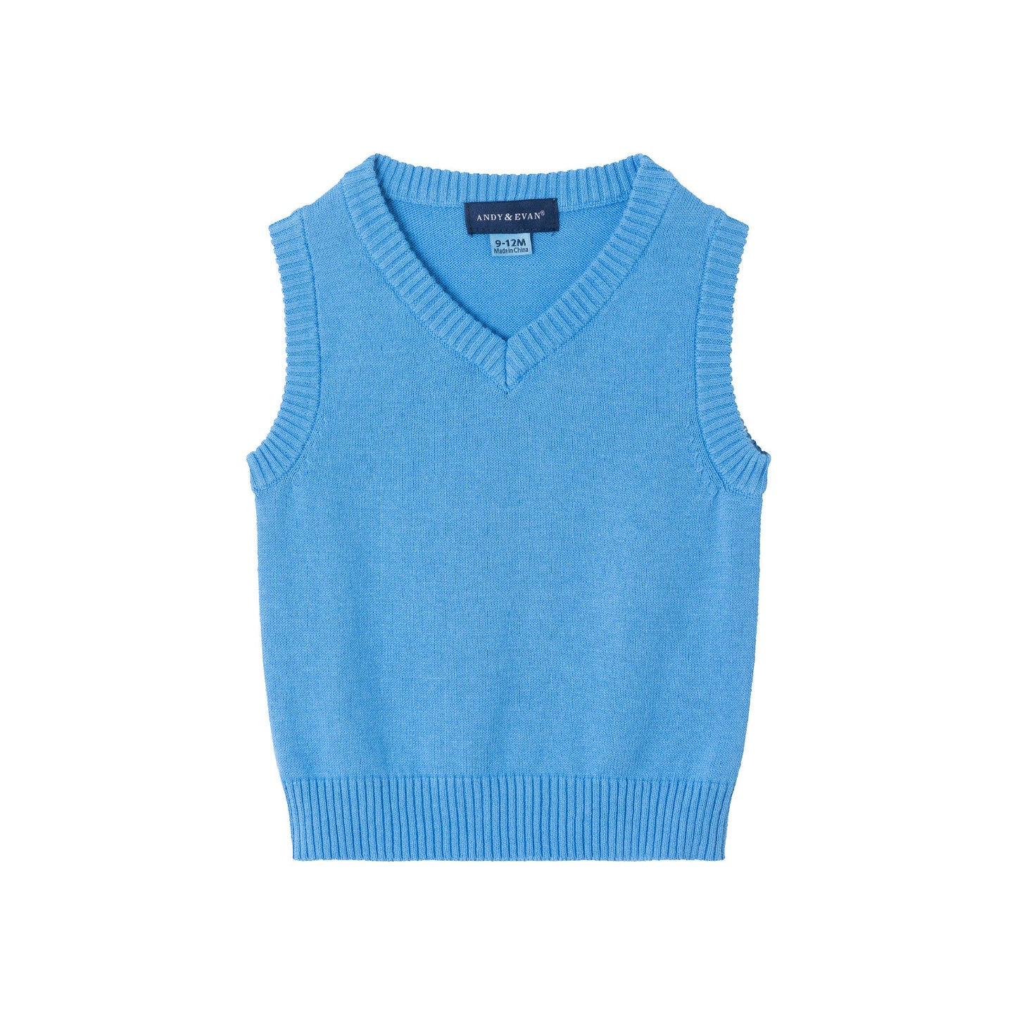 Infant (3-24M) Sweater Vest Set | Mid Blue
