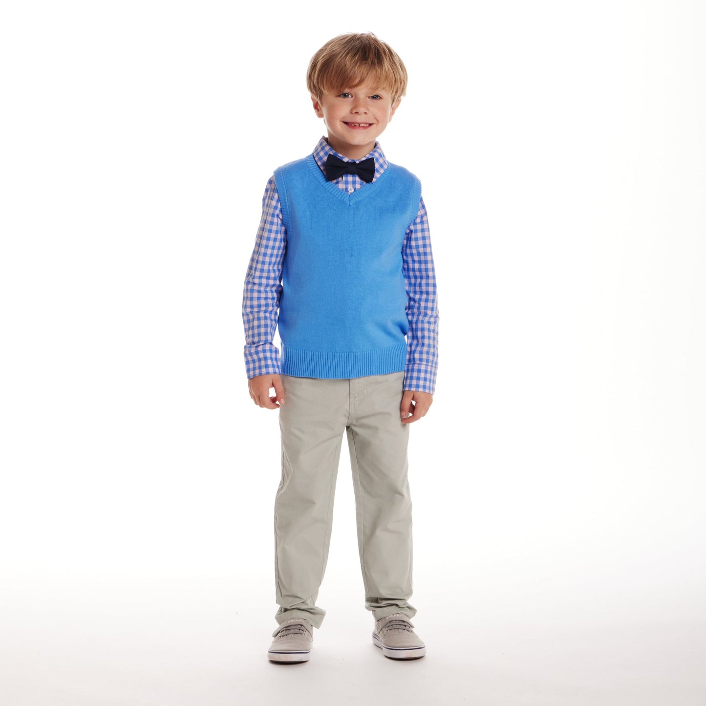 Kids (2-8) Sweater Vest Set | Midnight Blue