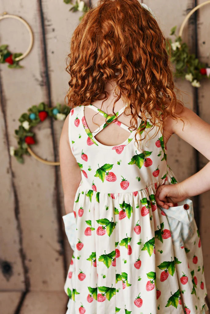 Spring Berry Pocket Dress