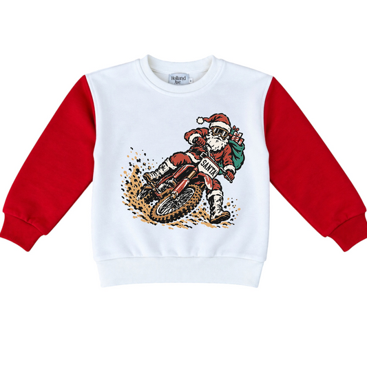 Dirt Bike Santa | Colorblock