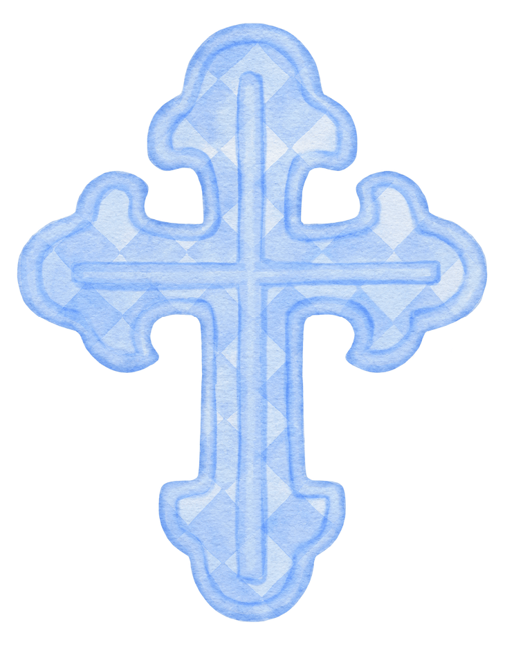 Watercolor Cross Tea Towel