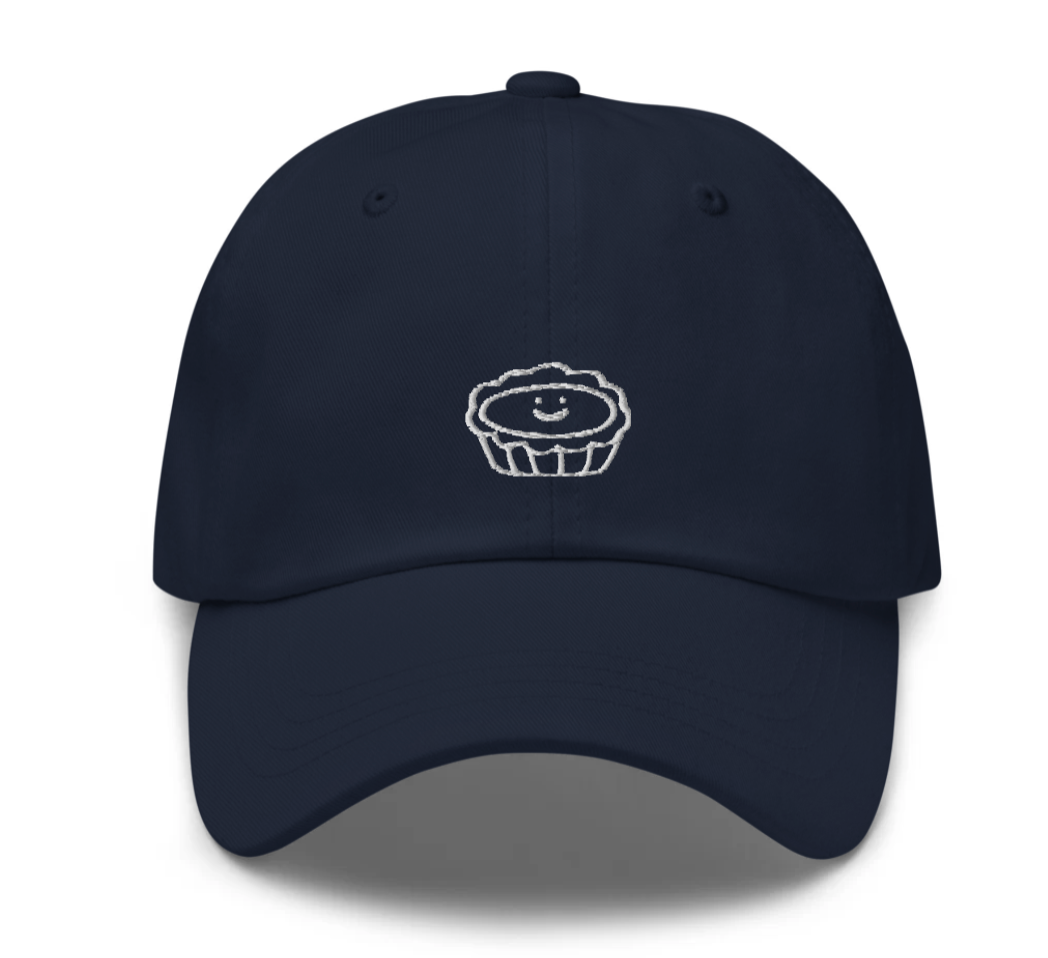 Dan Tat Egg Tart Embroidered Baseball Cap