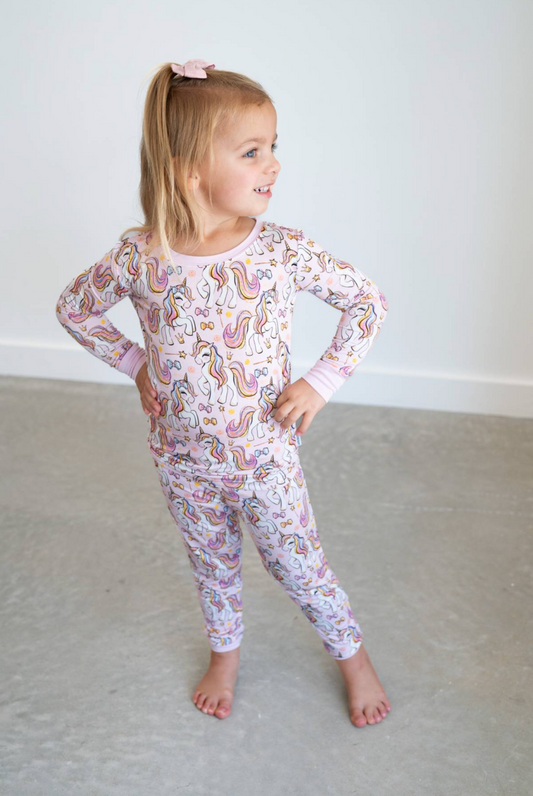 Pink Unicorn | Two-Piece Pajama Set