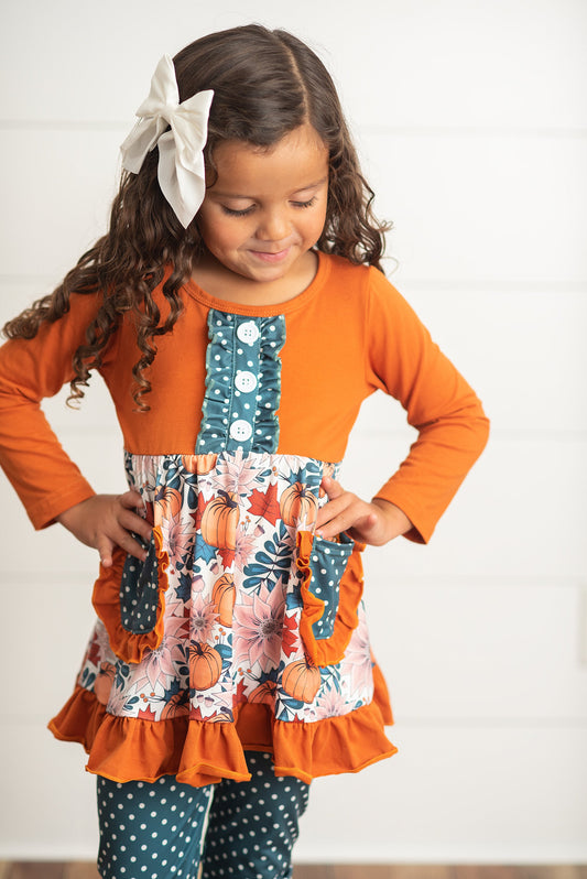 Fall Ruffle Pant Set