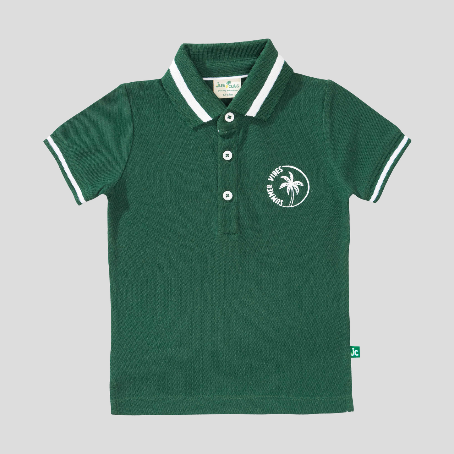 Polo Shirt with Striped Jogger Set for Toddler Boys