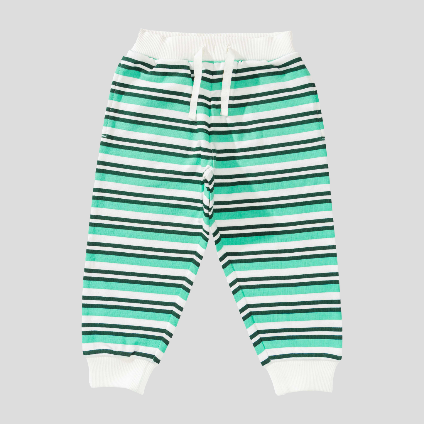 Polo Shirt with Striped Jogger Set for Toddler Boys