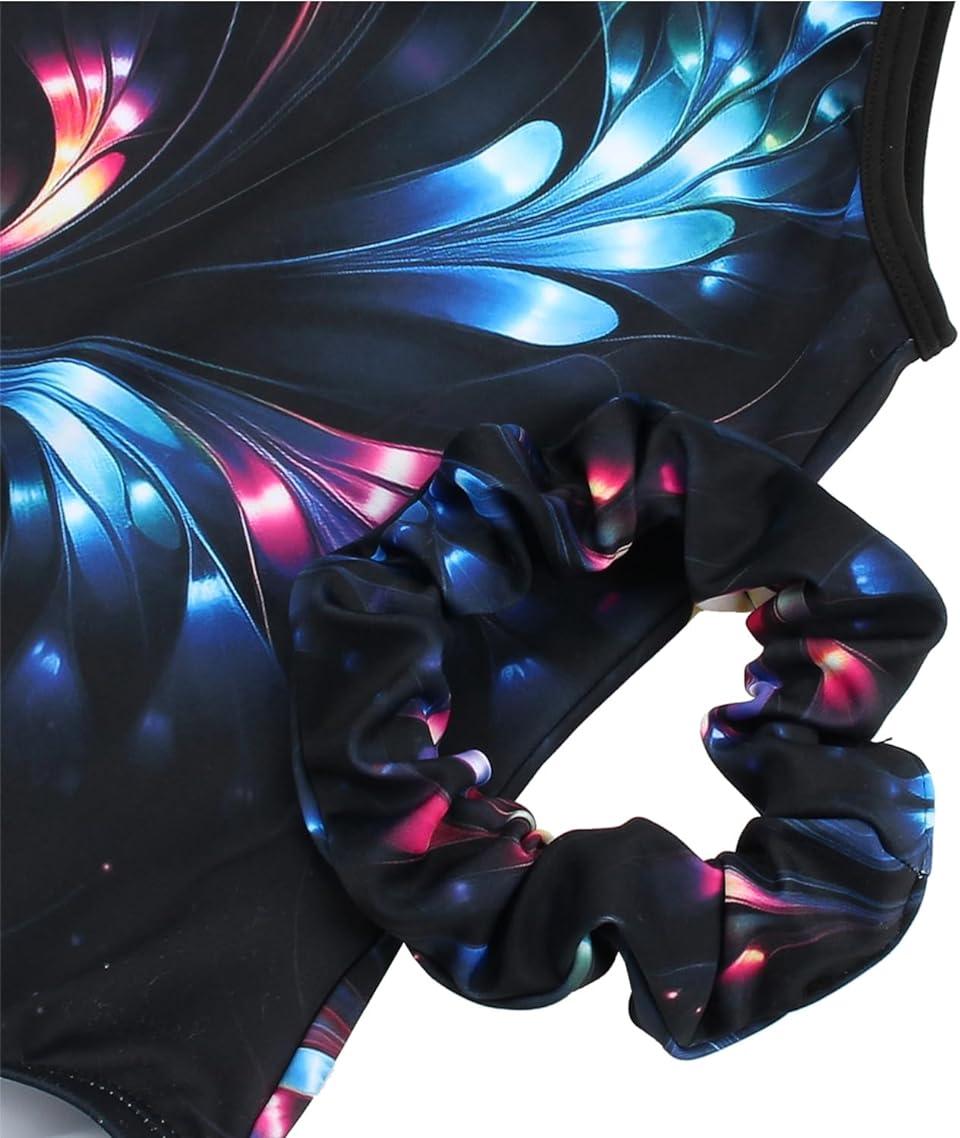Shiny Flower Gymnastics Leotard Outfit Set