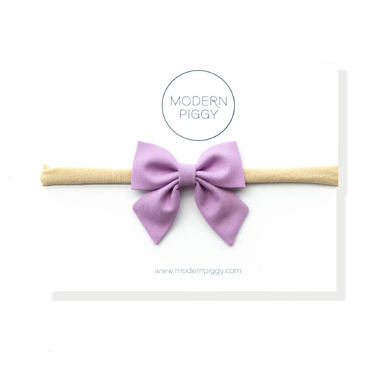 Striking Purple | Mini Piggy Bow